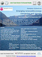 «Emerging renewable energy conversion and storage» poster